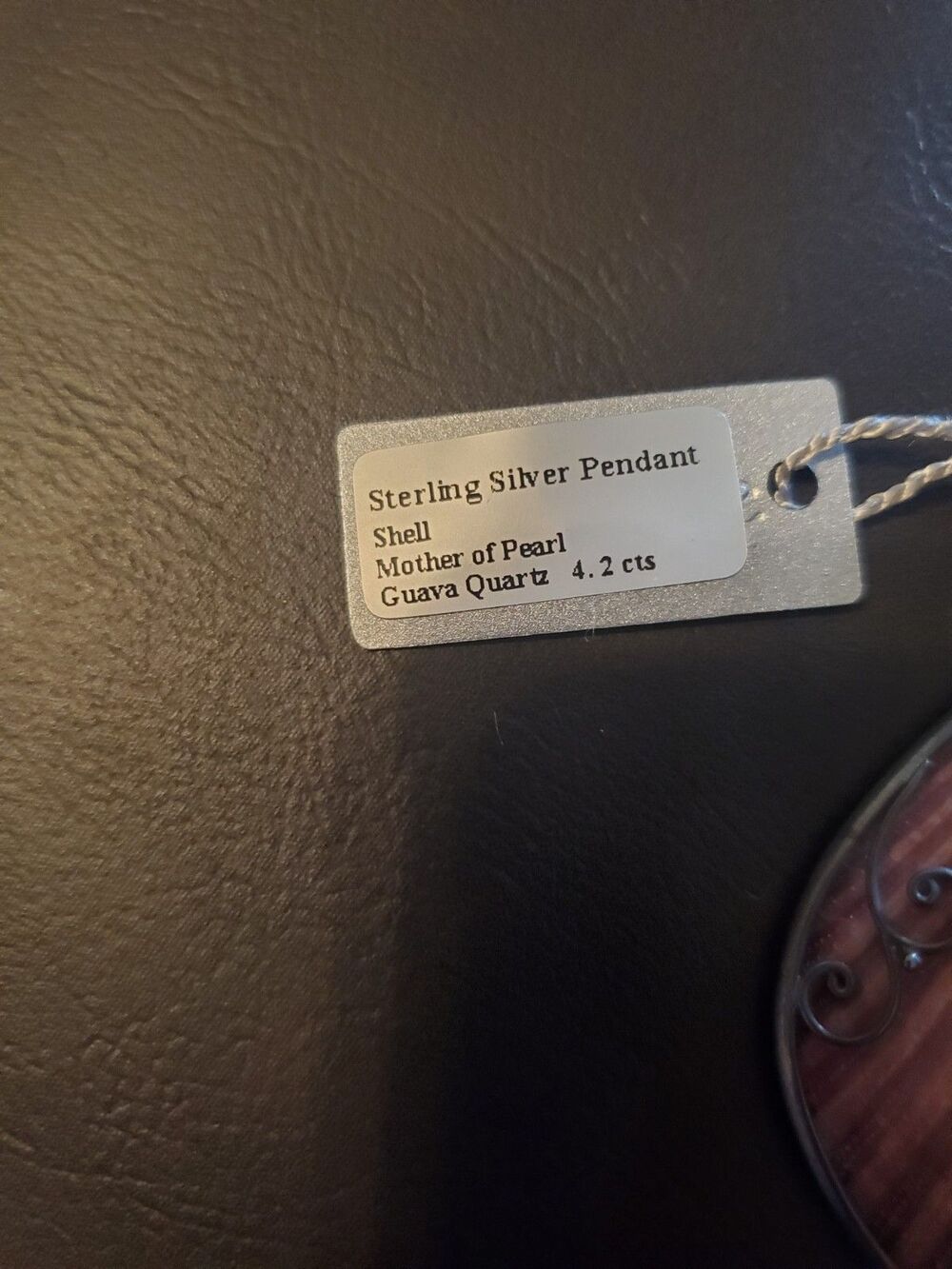 Starborn Creations 925 Silver Pendant With Natural Shell, Mother Of Pearl And... - Picture 7 of 11